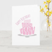 Gelukkige verjaardag kaart (Gele Bloem)