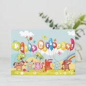 gelukkige verjaardag kaart (Staand voorkant)