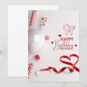 Gelukkige verjaardag kaart (Voorkant / Achterkant)