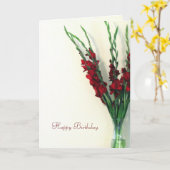 Gelukkige Verjaardag Kaart (Gele Bloem)