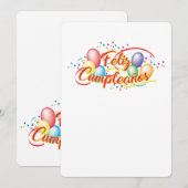 Gelukkige Verjaardag Kaart (Voorkant / Achterkant)