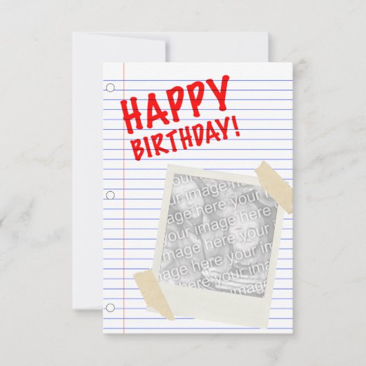 gelukkige verjaardag kaart (Voorkant)