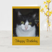 Gelukkige Verjaardag Kaart (Gele Bloem)