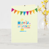 gelukkige verjaardag kaart (Gele Bloem)