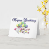 Gelukkige Verjaardag Kaart (Gele Bloem)