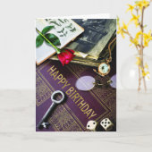 Gelukkige verjaardag kaart (Gele Bloem)