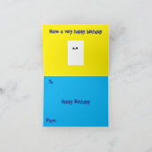 Gelukkige verjaardag  kaart (Binnen)
