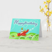 gelukkige verjaardag kaart (Gele Bloem)