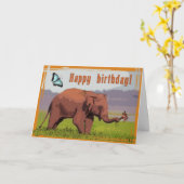 Gelukkige verjaardag kaart (Gele Bloem)