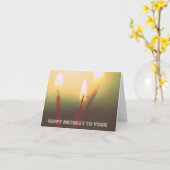 Gelukkige Verjaardag Kaart (Gele Bloem)