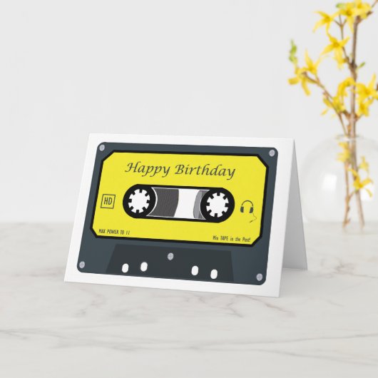 Gelukkige Verjaardag Kaart (Gele Bloem)