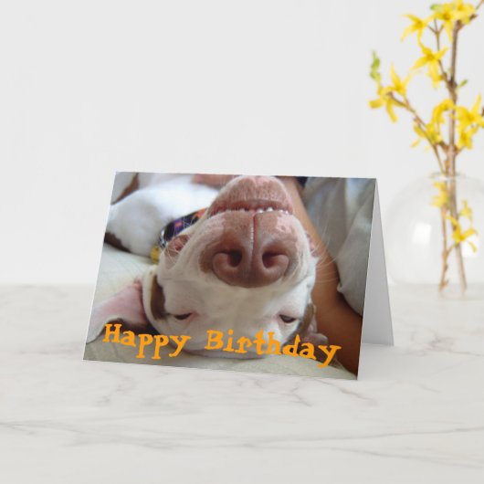 Gelukkige verjaardag kaart (Gele Bloem)