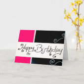 gelukkige verjaardag kaart (Gele Bloem)