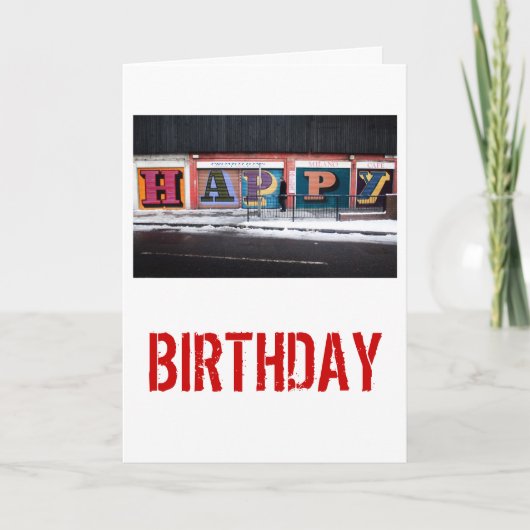 Gelukkige Verjaardag Kaart (Voorkant)