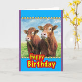 Gelukkige Verjaardag Kaart (Gele Bloem)