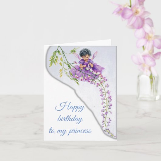 Gelukkige verjaardag kaart (Orchidee)