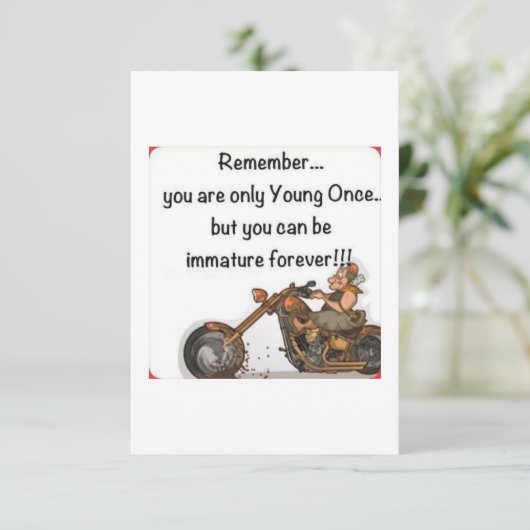 gelukkige verjaardag kaart (Staand voorkant)