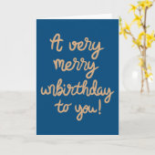 Gelukkige verjaardag kaart (Gele Bloem)