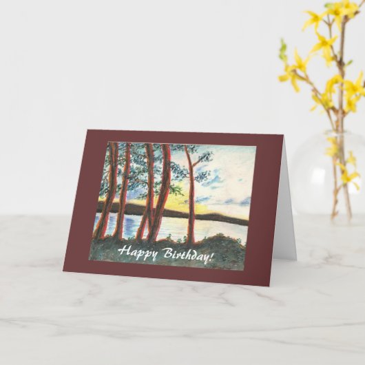 Gelukkige Verjaardag! Kaart (Gele Bloem)