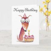 Gelukkige Verjaardag Kaart (Gele Bloem)