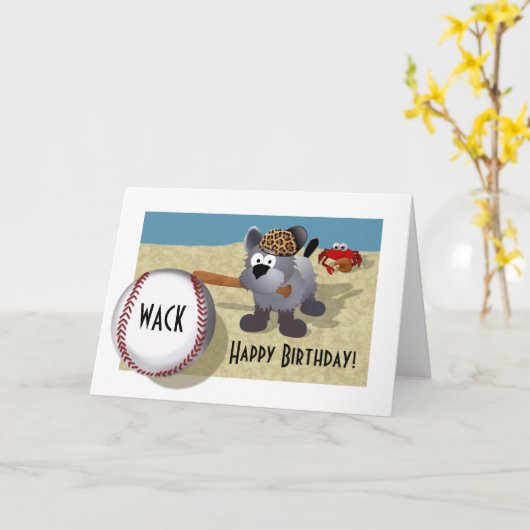 Gelukkige Verjaardag! Kaart (Gele Bloem)