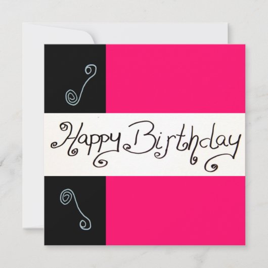 Gelukkige verjaardag kaart (Voorkant)