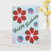 Gelukkige verjaardag kaart (Gele Bloem)