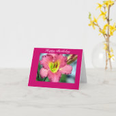 gelukkige verjaardag kaart (Gele Bloem)