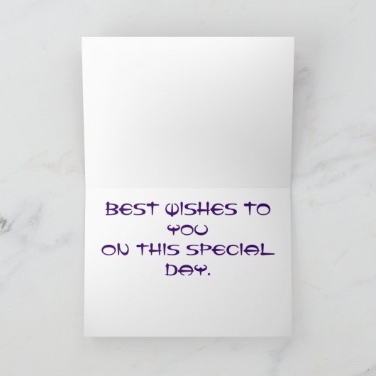 Gelukkige Verjaardag Kaart (Binnen)