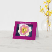 gelukkige verjaardag kaart (Gele Bloem)