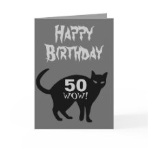 Gelukkige Verjaardag Kaart 50ste.