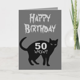 Gelukkige Verjaardag Kaart 50ste.