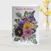 Gelukkige Verjaardag Kaart. Kaart (Gele Bloem)