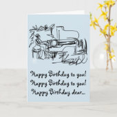 Gelukkige Verjaardag Kaart. Kaart (Gele Bloem)