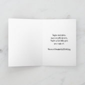 Gelukkige Verjaardag Kaart klein meisje met een gr (Binnen)