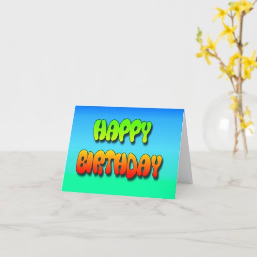 GELUKKIGE VERJAARDAG KAARTEN (Gele Bloem)