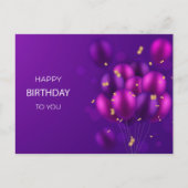 Gelukkige Verjaardag Kaarten, Ballon Verjaardag Ka Briefkaart (Voorkant)