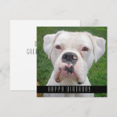 Gelukkige verjaardag Kaarten met honden, voeg uw h (Voorkant / Achterkant)