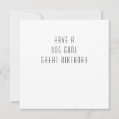 Gelukkige verjaardag Kaarten met honden, voeg uw h (Achterkant)