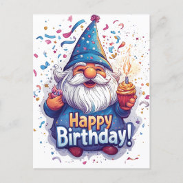 Gelukkige Verjaardag Kabouter: Whimsical Verjaarda Briefkaart