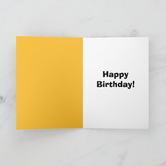 Gelukkige Verjaardag Kat in Beer Pet Humor Feestdagen Kaart (Binnen)