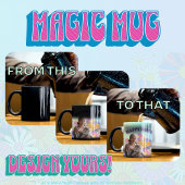 Gelukkige verjaardag! Kat in de psychedelische blo Magische Mok