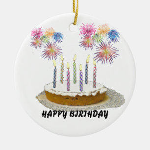 Gelukkige Verjaardag Keramisch Ornament