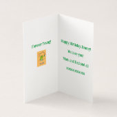 Gelukkige Verjaardag Kikker Banners Ballon Vuurwer Kaart (Binnen)