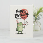 Gelukkige Verjaardag Kikker Feest (Staand voorkant)
