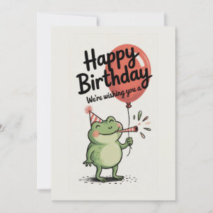 Gelukkige Verjaardag Kikker Feest