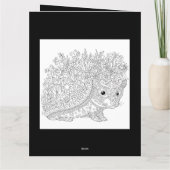 Gelukkige Verjaardag Kind en Hond Kleuring Kaart (Achterkant)