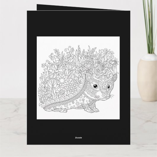 Gelukkige Verjaardag Kind en Hond Kleuring Kaart (Achterkant)