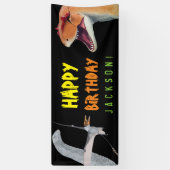 Gelukkige Verjaardag Kinder Dinosaurus Verjaardag Spandoek (Verticaal)