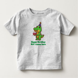 Gelukkige verjaardag kinder krokodillenverjaardags kinder shirts